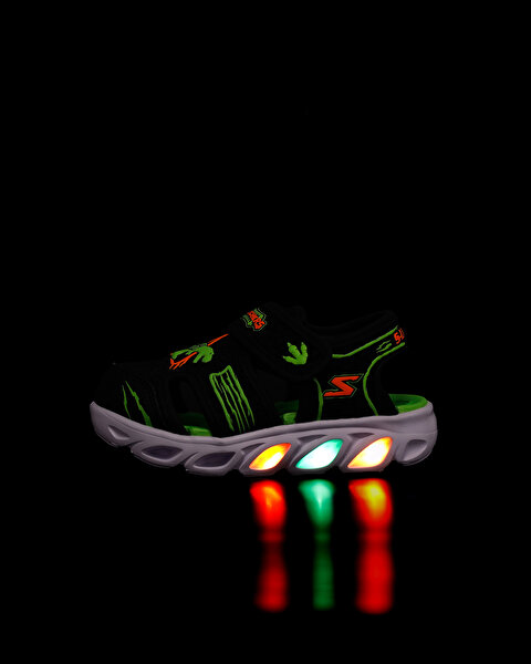 Skechers Hypno - Splash  -  Hydro - Fun Küçük Erkek Çocuk Siyah Işıklı Sandalet 400612N BKLM-11