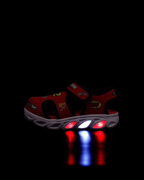 Skechers Hypno - Splash  -  Hydro - Fun Küçük Erkek Çocuk Kırmızı Işıklı Sandalet 400612N RDBK-11