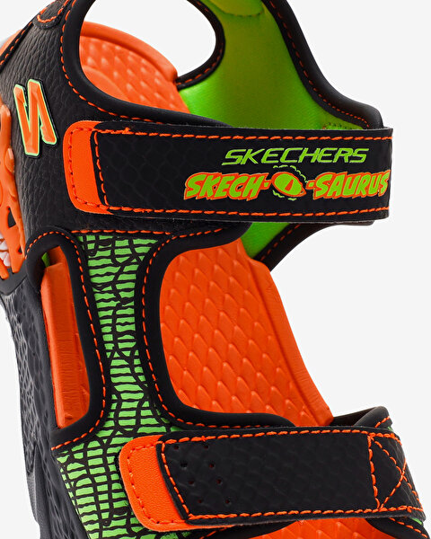 Skechers S-lights: Creature-splash Büyük Erkek Çocuk Siyah Işıklı Sandalet 400614L BKOR-10
