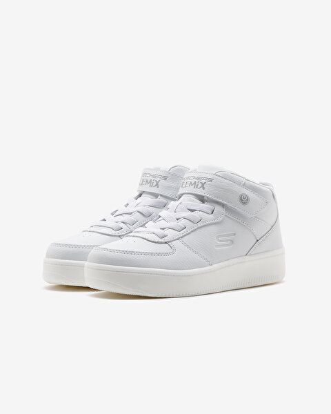 Skechers Sport Court 92  -  Show Starter Büyük Erkek Çocuk Beyaz Işıklı Sneakers 400622L WHT-2