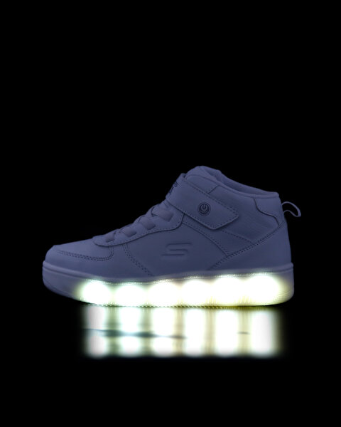 Skechers Sport Court 92  -  Show Starter Büyük Erkek Çocuk Beyaz Işıklı Sneakers 400622L WHT-9