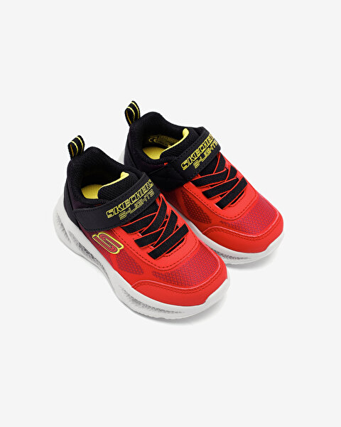 Skechers Skechers Meteor-lights - Krendox Küçük Erkek Çocuk Kırmızı Işıklı Spor Ayakkabı 401495N RDB-6