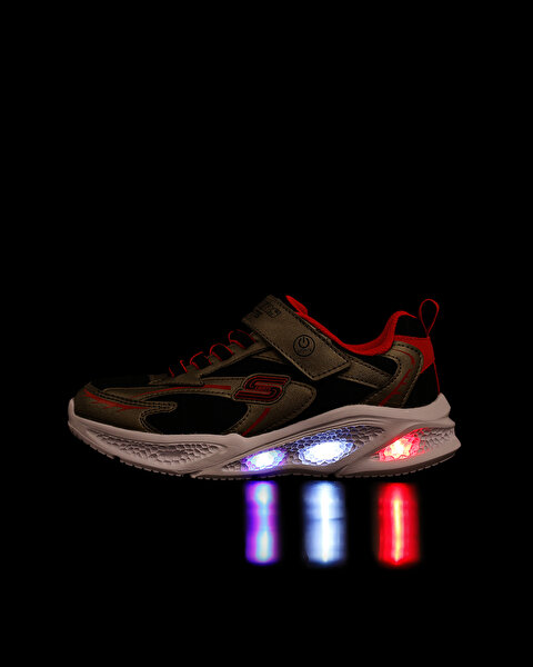 Skechers Skechers Meteor-lights Büyük Erkek Çocuk Gri Işıklı Spor Ayakkabı 401497L GURD-6