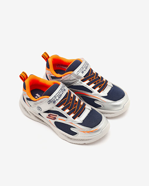 Skechers Skechers Meteor-lights Büyük Erkek Çocuk Mavi Işıklı Spor Ayakkabı 401497L SLOR-4