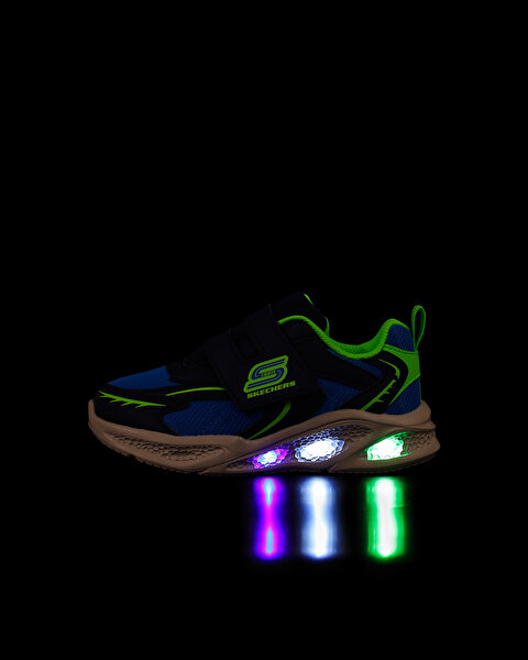 Skechers Meteor-lights Küçük Erkek Çocuk Mavi Işıklı Spor Ayakkabı 401498N NVLM-2