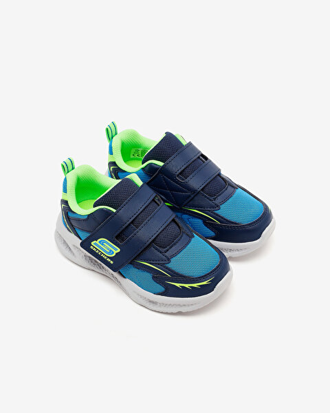 Skechers Meteor-lights Küçük Erkek Çocuk Mavi Işıklı Spor Ayakkabı 401498N NVLM-5