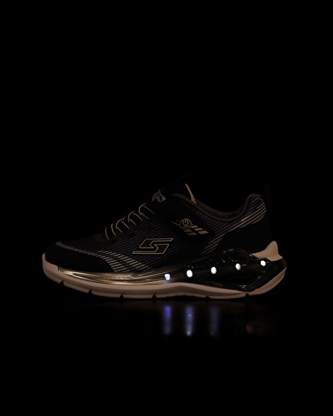 Skechers Tri-namics 2.0 Büyük Erkek Çocuk Siyah Işıklı Spor Ayakkabı 401661L BKSL-6