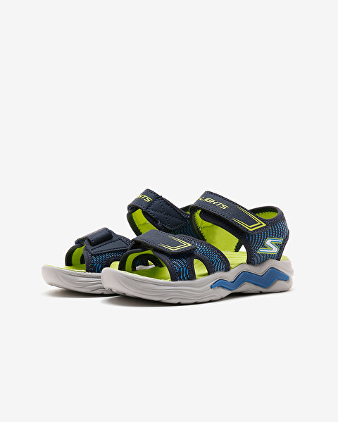 Skechers Erupters 4 Sandal Büyük Erkek Çocuk Lacivert Işıklı Sandalet 401670L NVBL-3