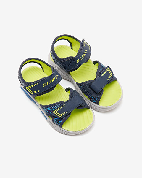 Skechers Erupters 4 Sandal Büyük Erkek Çocuk Lacivert Işıklı Sandalet 401670L NVBL-6