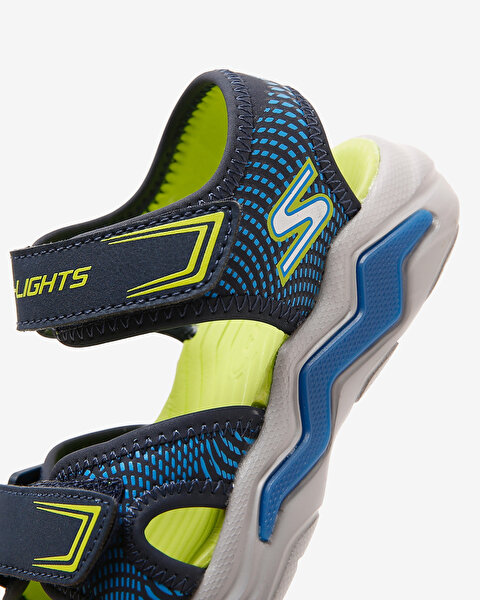 Skechers Erupters 4 Sandal Büyük Erkek Çocuk Lacivert Işıklı Sandalet 401670L NVBL-8