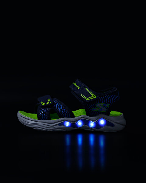 Skechers Erupters 4 Sandal Büyük Erkek Çocuk Lacivert Işıklı Sandalet 401670L NVBL-10