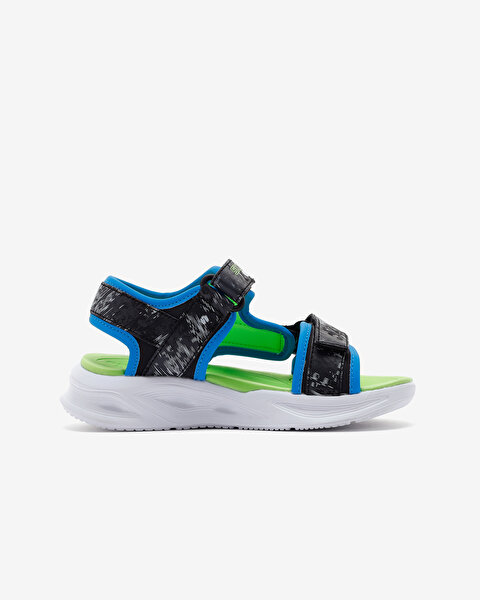 Skechers Sola Glow Sandal  -  Aquatastic Büyük Erkek Çocuk Siyah Işıklı Sandalet 401672L BBLM-2