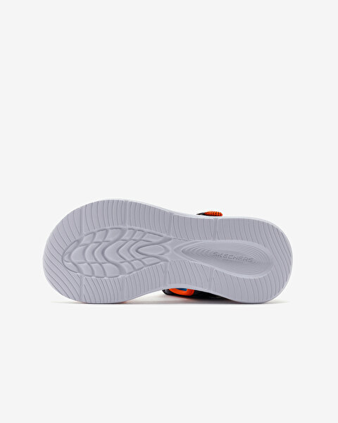 Skechers Sola Glow Sandal Büyük Erkek Çocuk Gri Işıklı Sandalet 401672L CCOR-4