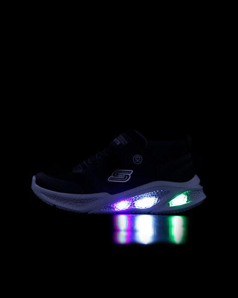 Skechers Skechers Meteor - Lights Büyük Erkek Çocuk Siyah Işıklı Spor Ayakkabı 401675L BKGY-11