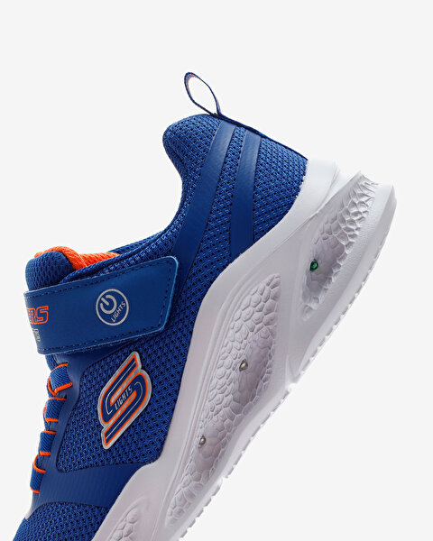 Skechers Skechers Meteor - Lights Büyük Erkek Çocuk Mavi Işıklı Spor Ayakkabı 401675L BLOR-7