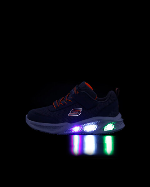 Skechers Skechers Meteor - Lights Küçük Erkek Çocuk Gri Işıklı Spor Ayakkabı 401675N CCOR-10
