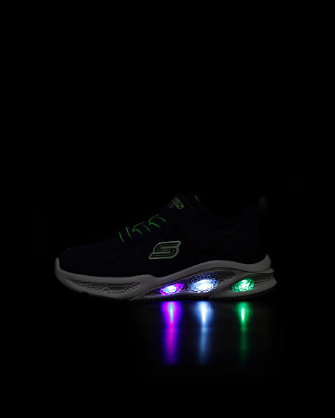 Skechers S - Lights: Meteor - Lights Küçük Erkek Çocuk Mavi Işıklı Spor Ayakkabı 401675N NVLM-11