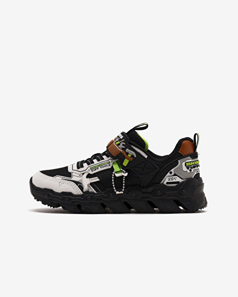 Mega-flex Lite-skechers Tuff Toolz Büyük Erkek Çocuk Beyaz Spor Ayakkabı 402130L WBK