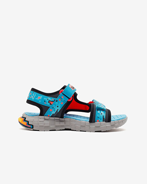 Skechers Mega-splash 4K Büyük Erkek Çocuk Mavi Sandalet 402161L TQBK-1