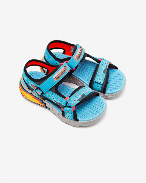 Skechers Mega-splash 4K Büyük Erkek Çocuk Mavi Sandalet 402161L TQBK-4