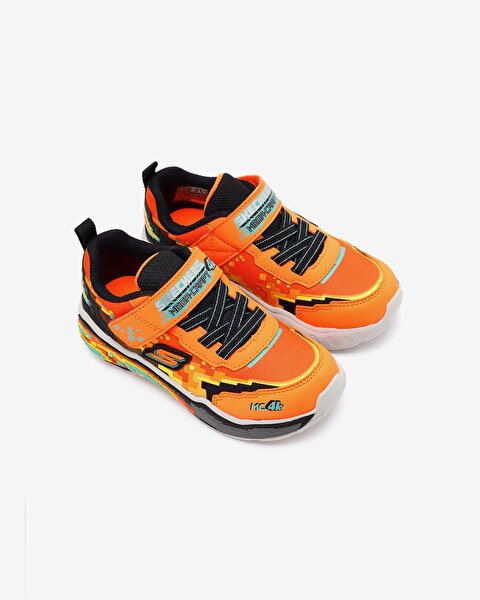 Skechers Mega Scene Küçük Erkek Çocuk Turuncu Spor Ayakkabı 402162N ORBK-4