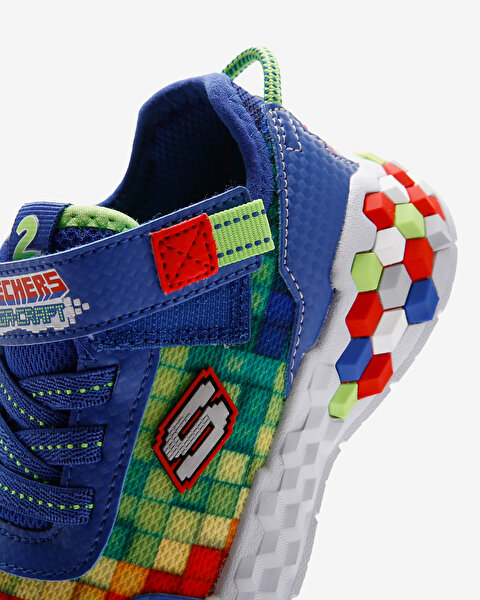 Skechers Lil Mega - Craft 2.0 Küçük Erkek Çocuk Mavi Spor Ayakkabı 402205N BLMT-8
