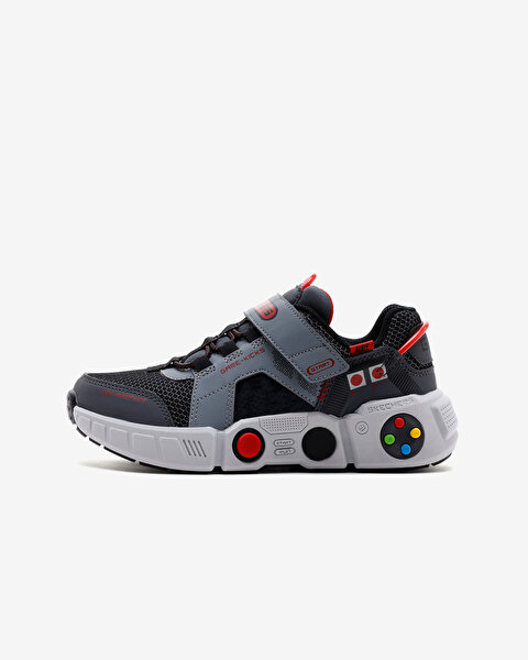 Skechers Gametronix Büyük Erkek Çocuk Gri Spor Ayakkabı 402260L GYMT