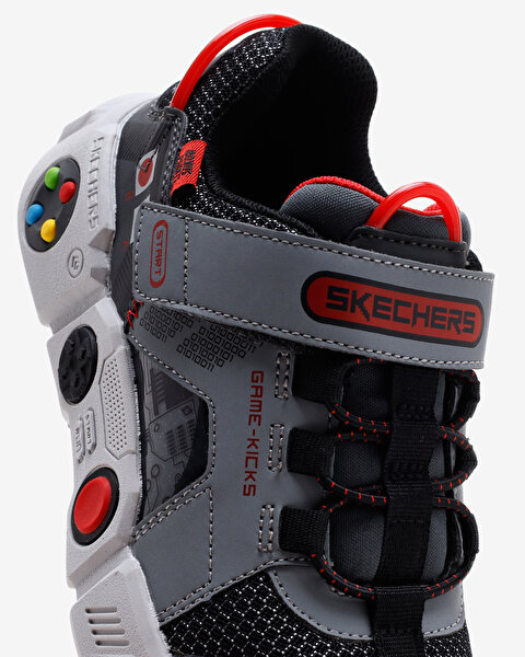 Skechers Gametronix Büyük Erkek Çocuk Gri Spor Ayakkabı 402260L GYMT-7
