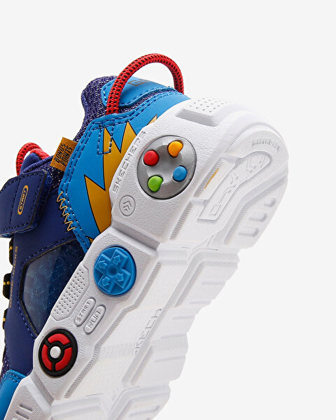 Skechers Gametronix Küçük Erkek Çocuk Lacivert Spor Ayakkabı 402262N RYMT-7