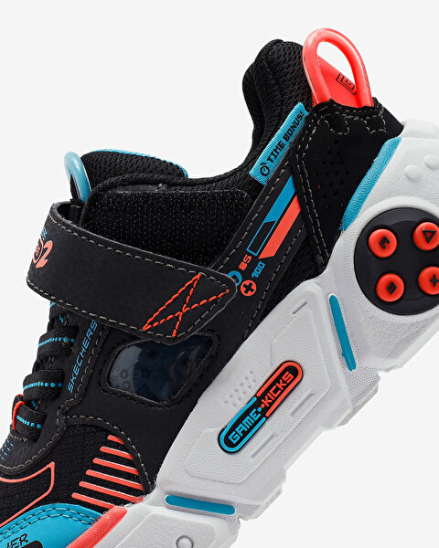 Skechers Gametronix 2.0 Büyük Erkek Çocuk Siyah Spor Ayakkabı 402270L BKMT-6