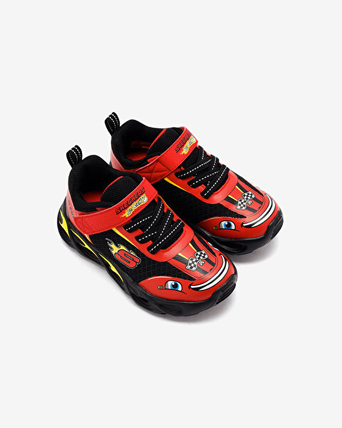 Skechers Thermo-flash - Wheel Buddies Küçük Erkek Çocuk Kırmızı Işıklı Spor Ayakkabı 402306N RDBK-6