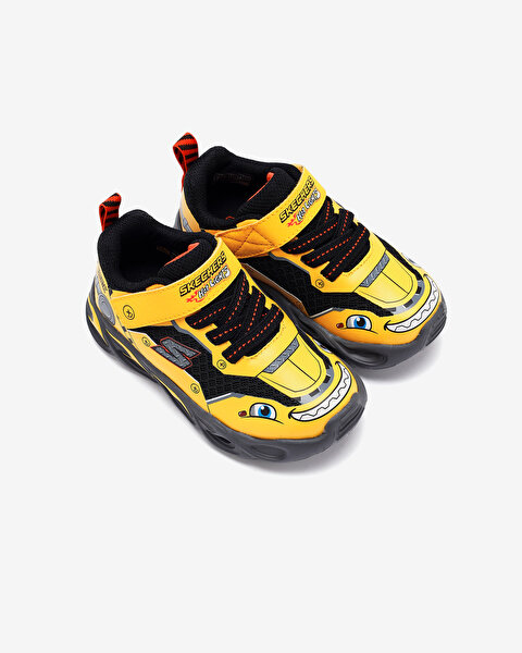 Skechers Thermo-flash - Truck Trooper Küçük Erkek Çocuk Sarı Işıklı Spor Ayakkabı 402307N YLBK-6