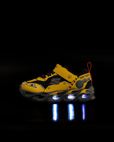 Skechers Thermo-flash - Truck Trooper Küçük Erkek Çocuk Sarı Işıklı Spor Ayakkabı 402307N YLBK-9