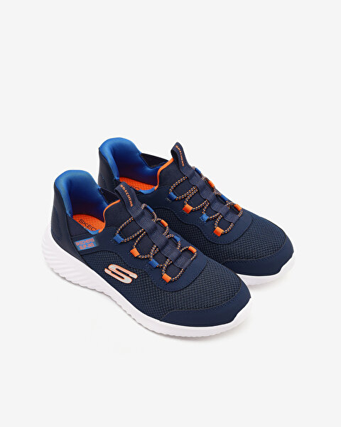 Skechers Bounder Brisk-burst Büyük Erkek Çocuk Siyah Spor Ayakkabı 403822L NVBL-5