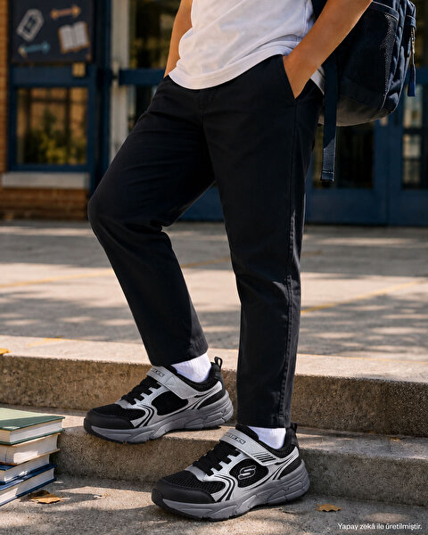Retro-graph Büyük Erkek Çocuk Gri Spor Ayakkabı 403857L SLBK