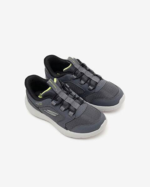 Skechers Dyna-lite Turbo-brisk Buddies Küçük Erkek Çocuk Gri Spor Ayakkabı 403904N CCBK-5