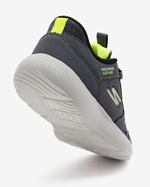 Skechers Dyna-lite Turbo-brisk Buddies Küçük Erkek Çocuk Gri Spor Ayakkabı 403904N CCBK-6
