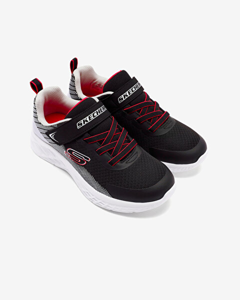 Skechers Microspec Ii - Zovrix Büyük Erkek Çocuk Siyah Spor Ayakkabı 403924L BKSR-5