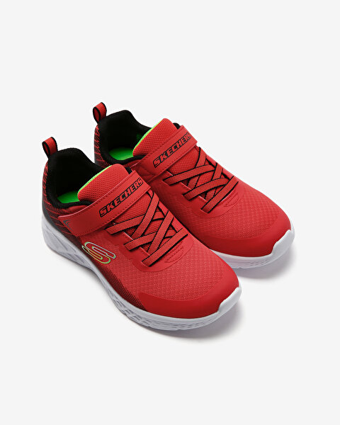 Skechers Microspec Ii  -  Zovrix Büyük Erkek Çocuk Kırmızı Spor Ayakkabı 403924L RDBK-5