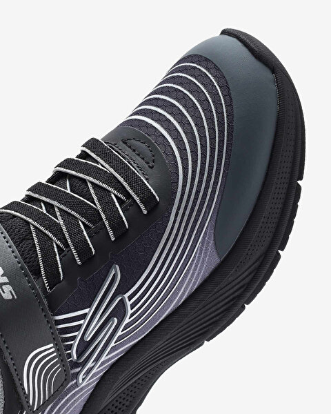 Skechers Microspec Advance Büyük Erkek Çocuk Siyah Spor Ayakkabı 403926L BKSL-6