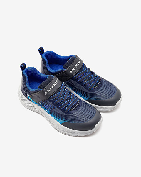 Skechers Microspec Advance Büyük Erkek Çocuk Siyah Spor Ayakkabı 403926L NVBL-4