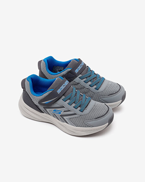 Skechers Microspec Tread Büyük Erkek Çocuk Gri Spor Ayakkabı 404115L GYBL-4