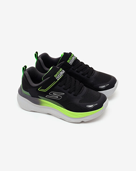 Skechers Max Run Büyük Erkek Çocuk Siyah Spor Ayakkabı 405145L BKLM-5