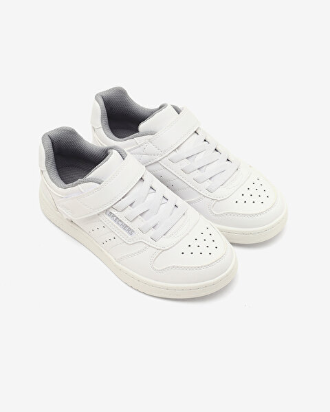 Skechers Quick Street Büyük Erkek Çocuk Beyaz Sneakers 405638L WHT-4