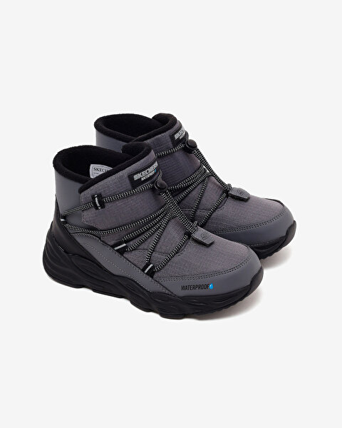 Skechers Turbo Tread-storm Glider Büyük Erkek Çocuk Gri Bot 406385L CCBK-4