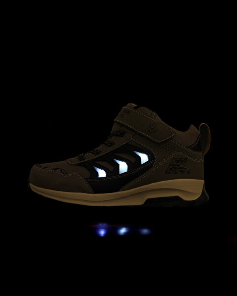Skechers Storm Blazer Glow Roam Büyük Erkek Çocuk Bej Işıklı Bot 406410L TPBK-6