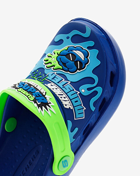 Skechers Swifters  -  Smelly Monsters Büyük Erkek Çocuk Mavi Terlik 406628L BLLM-8