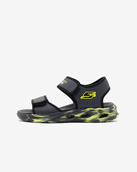 Sola Glow Sandal Büyük Erkek Çocuk Gri Işıklı Sandalet 407032L CCBK