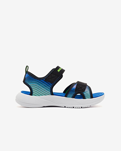 Skechers Microspec-splash Büyük Erkek Çocuk Siyah Sandalet 407034L BKLM-1