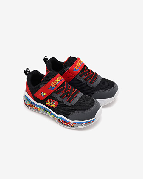 Skechers Play Scene Küçük Erkek Çocuk Siyah Spor Ayakkabı 407312N BKRD-4